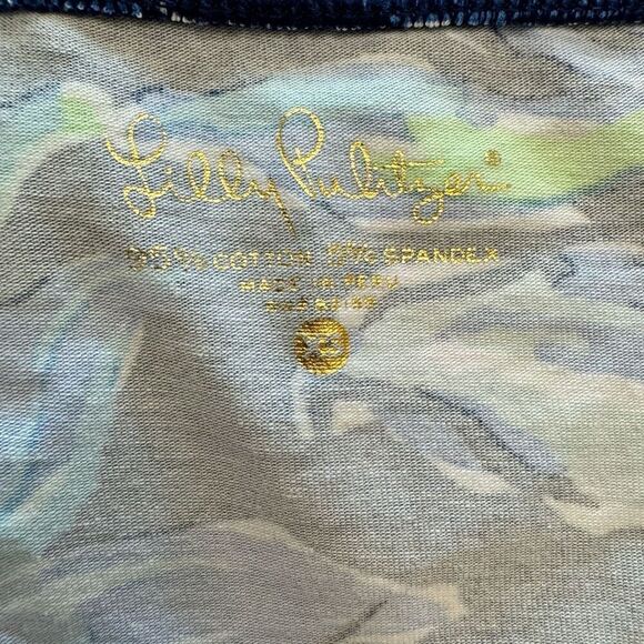 Lilly Pulitzer Keria Off The Shoulder Top Nauti Navy Capri Soleil XS - Picture 3 of 4